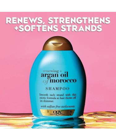 OGX Argan Oil of Morocco Sulfate Free Shampoo for Dry Hair 385ml (Pack of 2) Blue 385 millilitre (Pack of 2) - Buy Online on SooperMarket.com