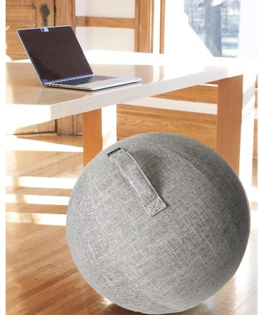 Gray LuiYninhuoJin Exercise Ball Chair Cover - 75CM | Yoga & Stability Ball for Pregnancy, Labor, Pilates | Office, Dorm & Home Use (Ball Not Included) - Buy Online on SooperMarket.com
