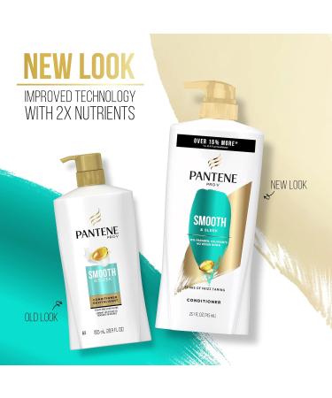 Pantene Smooth & Sleek Conditioner Twin Pack with Hair Treatment Set - Frizz Control - Color-Treated Hair - Buy Online on SooperMarket.com