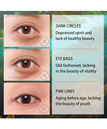 Seaweed Eye Mask Collagen Eye Mask Anti Aging Eye Patches Anti Wrinkle Green Eye Gel Pads Seaweed Under Eye Mask Remove Eye Puffiness Eye Bags Dark Circles (30 Pairs) - Buy Online on SooperMarket.com