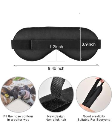 Haskirky Light Blocking Eye Mask - Breathable & Adjustable for Men and Women - Ideal for Travel, Yoga, Meditation, Office, and Deep Sleep - Buy Online on SooperMarket.com