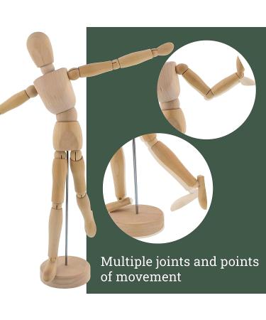 US Art Supply 12 Female Drawing Manikin with Flexible Body and Base - Ideal for Human Figure Sketching - Buy Online on SooperMarket.com