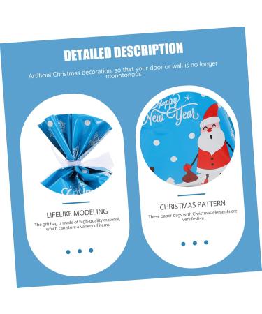 KOMBIUDA Christmas Wrapping 35pcs Christmas Candy Bag Candy Bags Festival Christmas Bags Packing Bag Biscuit Bag - Buy Online on SooperMarket.com