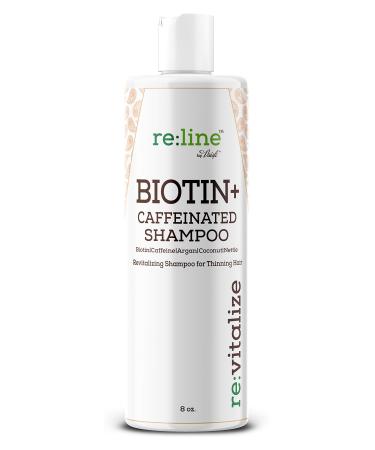 Biotin Shampoo For Hair Growth Natural Caffeine Hair Loss Treatment Shampoo For Thinning Hair Thickening DHT Blocker For Men Women Sulfate Free Safe On Color Treated Hair Coconut + Argan Oil