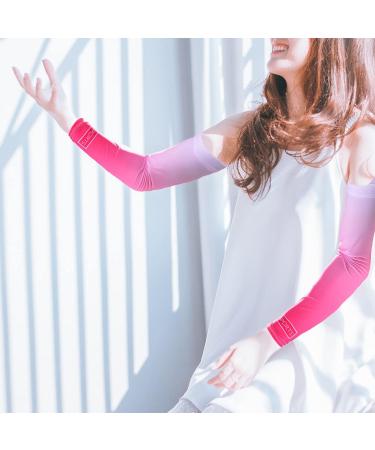 WskLinft 1 Pair Arm Sleeve -pilling Breathable Fine Stitching Quick-drying Arm Sleeve for Exercise Pink - Buy Online on SooperMarket.com