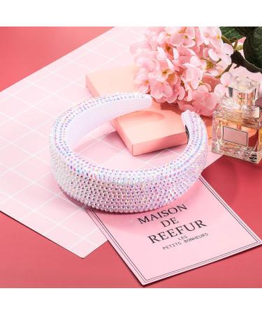 Chuangdi Rhinestone Diamond Crystal Padded Headband Set - 4 Pieces | Bejeweled Hair Accessories for Women and Girls - Buy Online on SooperMarket.com
