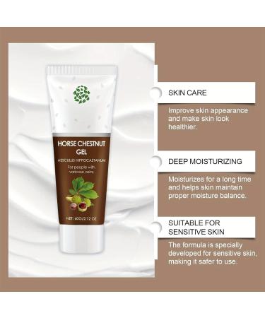 Buy Horse Chestnut Gel for Varicose Veins - Soothing Leg Cream for Circulation & Spider Vein Relief - Buy Online on SooperMarket.com