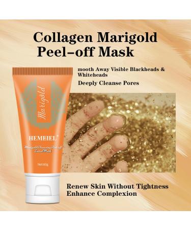 Calendula Peel Off Facial Mask - Blackhead & Pore Minimizer | Deep Cleansing Gold Mask for All Skin Types - Buy Online on SooperMarket.com