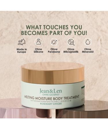 Jean & Len Melting Moisture Body Treatment - Rosemary & Ginger Body Butter for Normal Skin Paraben & Silicone-Free 200ml - Buy Online on SooperMarket.com