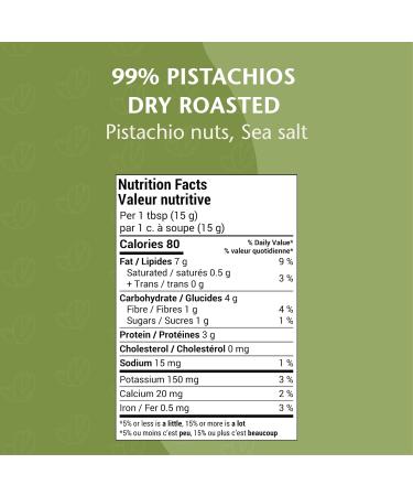 NutJar Premium Pistachio Butter 480 g No Added Sugars Colours or Preservatives Vegan Gluten Free Keto Friendly Made in Canada 480 g (Pack of 1) - Buy Online on SooperMarket.com