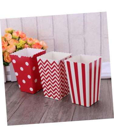 KOMBIUDA 48pcs Gift Bag Candy Bar Bag Party Candy Cartons Popcorn Carton Candy Buffet Bags Party Bag Disposable Chicken Popcorn Box medium Red - Buy Online on SooperMarket.com