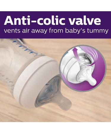 Philips AVENT Natural Baby Bottle Clear 9oz 2pk SCF013/27 | Set of 2 Bottles - 9oz Capacity - Buy Online on SooperMarket.com