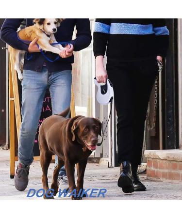Durable Roll-Linen Dog Leash with Button Break & Lock - 5m Safety Leash for Dogs up to 40kg - Includes Bag Dispenser & Poop Pockets - Buy Online on SooperMarket.com