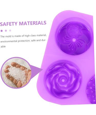 Zerodeko 6 Pcs Handmade Soap Mold Baking Muffin Mold Donut Candy Silicone Muffin Mold Baking Accessory Silicone Tools Silicone Molds Silicone DIY Mold Chocolate Silica Gel Roses Purple 3X16.6X16.6CMx6pcs - Buy Online on SooperMarket.com