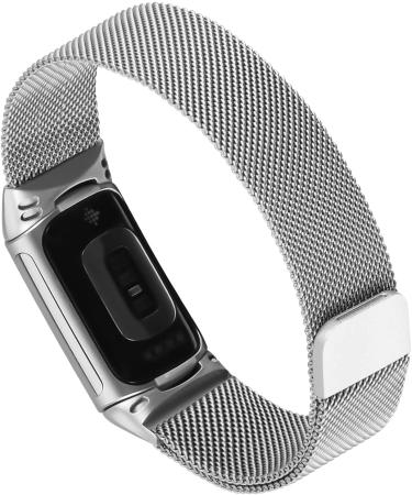 KOREDA Stainless Steel Mesh Loop Band for Fitbit Charge 5 - Silver - Buy Online on SooperMarket.com