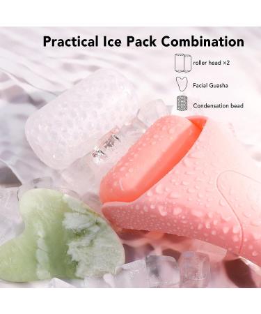 Huefull Ice Roller for Face with 2 Rollers and Gua Sha Facial Tools - Reduce Puffiness, Redness & Migraine Relief - Buy Online on SooperMarket.com