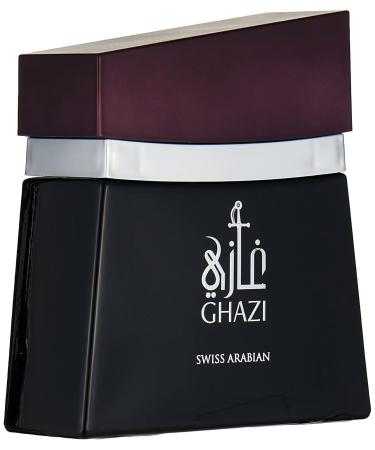 GHAZI Eau de Parfum 100mL | Citrus Floral Fragrance for Men with a Woody Finish | Musk Tonka Sandalwood Guaiac Wood Amber | by Perfume Artisan Swiss Arabian Oud | Intense Cologne/Toilette Spray - Buy Online on SooperMarket.com