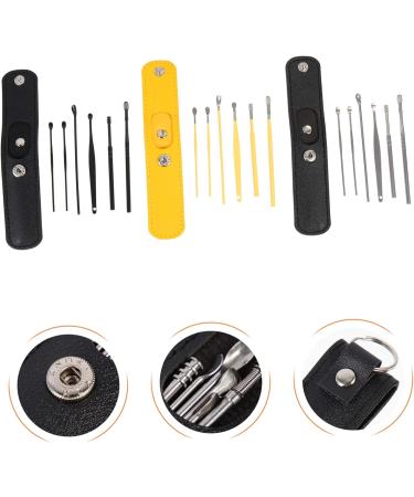 Earwax Remover Set - 3 Piece Ear Pick Kit with Spiral Tools and Pouch - Buy Online on SooperMarket.com