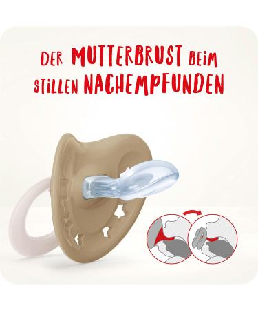 Nuk Signature Day & Night Baby Pacifier Set | BPA-Free Silicone Heart Shape 4 Pieces | Calms 95% of Babies | Glow-in-the-Dark Stars | Ages 18-36 Months - Buy Online on SooperMarket.com