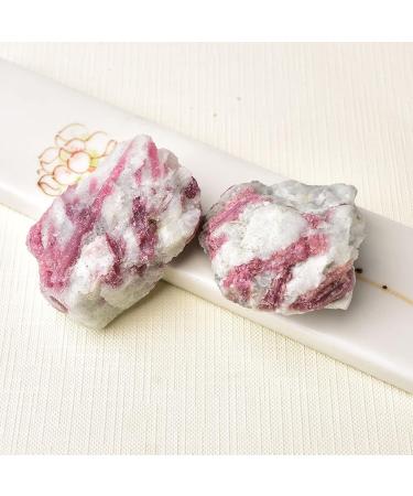1pc Natural Pink Tourmaline Crystal Mineral Irregular Rough Stone Specimen Rock for Home Fish Tank Decoration Household (Color : Tourmaline 1pc Size : 25-45g) 25-45g Tourmaline 1pc - Buy Online on SooperMarket.com