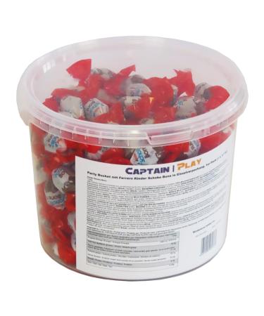 Delicious Party Bucket with Ferrero Kinder Chocolate Bons - 1.1 kg | Individually Packed Treats for Celebrations - Buy Online on SooperMarket.com