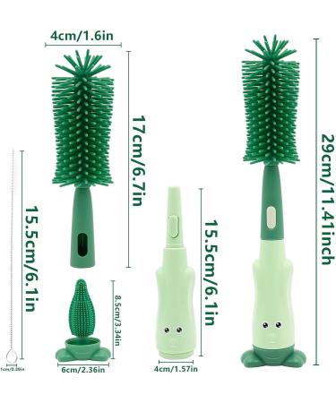 3 in 1 Bottle Brush Kit for Baby Bottles - Green - Buy Online on SooperMarket.com
