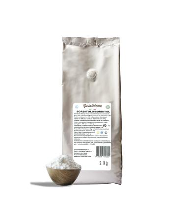 Gusto -intensso sorbitol powder sugar substitute low glycemic index sucrose professional use aspartam -free e420 2000 gr 2 kg (1 Pack)