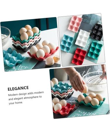 OSALADI 2pcs Egg Storage Practical Egg Tray Refrigerator Egg Holder Kitchen Egg Tray Household Storage Box Blue 14.5X9.5X3.2CM - Buy Online on SooperMarket.com