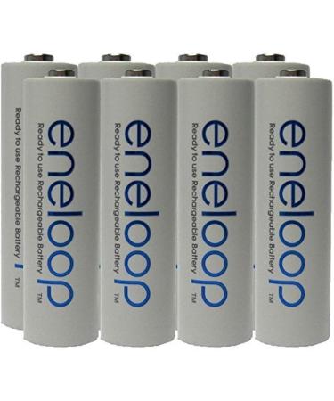 NEW Panasonic Eneloop 4th generation 8 Pack AA NiMH Pre-Charged Rechargeable Batteries -FREE BATTERY HOLDER- Rechargeable 2100 times replaces eneloop (3rd gen) AA 1800 Cycle Ni-MH Pre-Charged Rechargeable Batteries