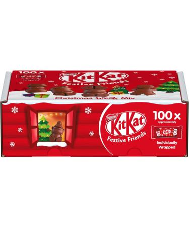 Nestle Kit Kat Christmas Friends 100 Assorted Milk Chocolate Christmas Figures Bulk Chocolate Box 820 g - Buy Online on SooperMarket.com
