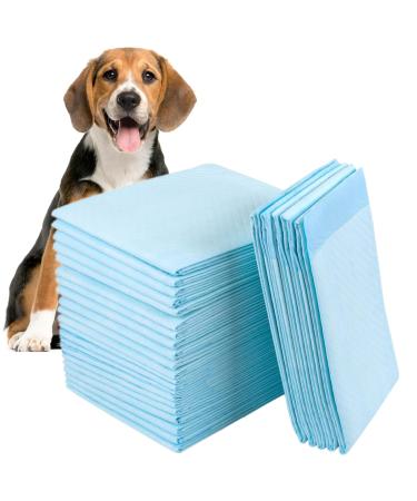 40 Count Dog Training Pads Extra Large Puppy Pads Disposable Absorbent & Leak-Proof XL Pet Pee Pads Housebreaking Supplies for Large Dogs Puppies Cats Rabbits and Kids - 36x32 Inch Blue