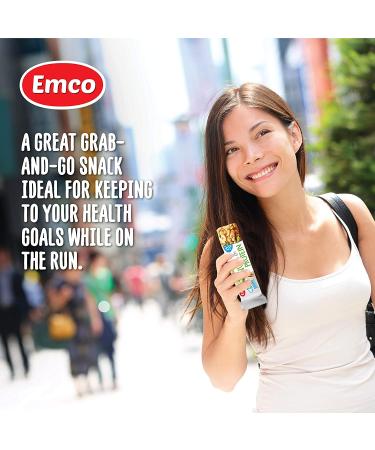 Emco Nut Bar Variety Pack - Gluten Free - Pistachio, Cashew, Honey & Cranberry - 20 Individually Wrapped Snack Bars - Buy Online on SooperMarket.com