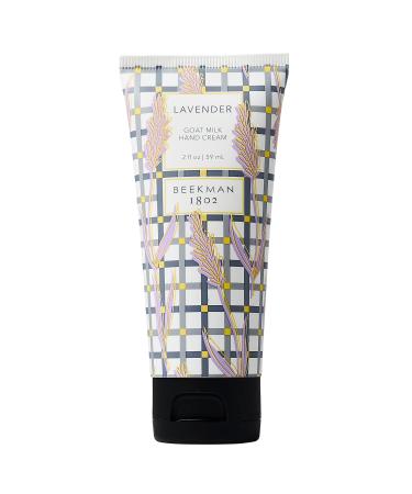 Beekman 1802 - Hand Cream - Lavender - Moisturizing & Hydrating Goat Milk Hand Lotion for Dry & Sensitive Skin - Anti-Aging Hydration - Goat Milk Hand Care - 2 oz Lavender 2 Fl Oz (Pack of 1)