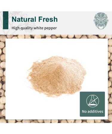 Soeos Fine Ground White Pepper 18oz - Non-GMO, Kosher Verified, Freshly Packed | Fine Grain White Pepper Powder - 1.13lb - Buy Online on SooperMarket.com