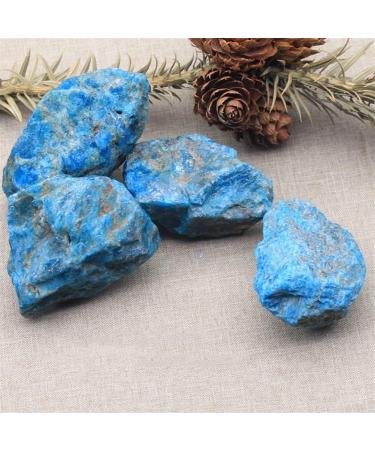 Crystal 200g Natural Large Size Raw Blue Apatite Rough and Gemstone Suitable for Home Office Decoration FZUGEDRLI - Buy Online on SooperMarket.com
