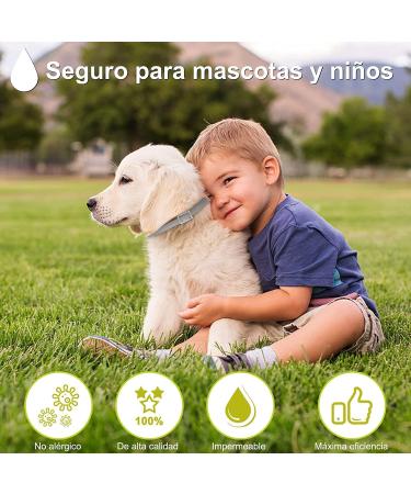 DEWEL 63.5cm Adjustable Waterproof Dog Collar - Effective Tick & Flea Prevention for Dogs & Cats - Buy Online on SooperMarket.com