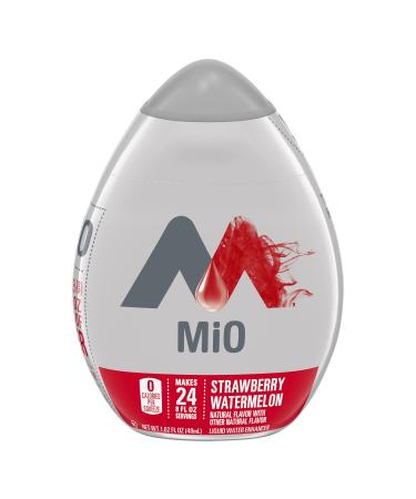 MiO Strawberry Watermelon Liquid Water Enhancer , Caffeine Free, 1.62 Fl oz Bottle (Pack of 4) Strawberry Watermelon 1.62 Ounce (Pack of 4)