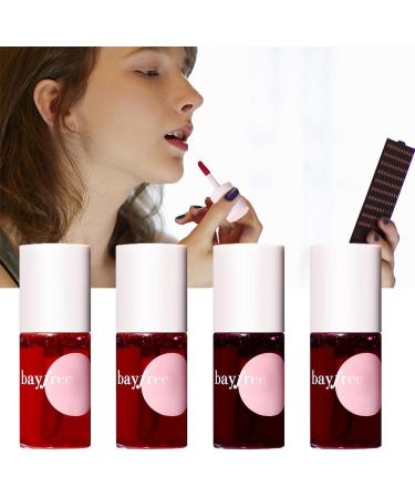 Jingling 4-Pack Lip & Cheek Tint Stain | Mini Liquid Lipstick Moisturizing Lip Gloss - Waterproof Natural Makeup for Women (4 7ml) - Buy Online on SooperMarket.com