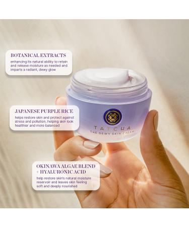 TATCHA Replenishing Nourishment Duo: Dewy Skin Cream & Indigo Overnight Repair Serum 1.7 oz - AM + PM - Buy Online on SooperMarket.com