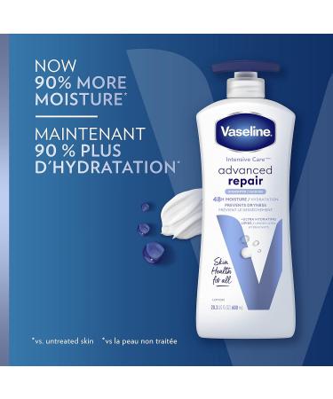 Vaseline Intensive Care Advanced Repair Unscented Lotion 600ml - Deep Moisturizing & Hydration for All Skin Types - Buy Internationally - Buy Online on SooperMarket.com