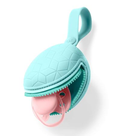 Skip Hop Silicone Pacifier Holder - Grab & Go Light Teal - Buy Online on SooperMarket.com