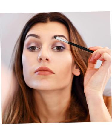 CANIGHT 6pcs Flat Eyebrow Brush Eyeliner Tool Eyeshadow Brush Eye Lash Brush Eye Brush Black Wooden Handle - Buy Online on SooperMarket.com