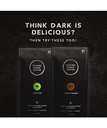 Kicking Horse Coffee Grizzly Claw Dark Roast Ground 10 oz - Certified Organic Fairtrade Kosher - Buy Online on SooperMarket.com