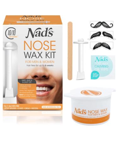 Nad's Nose Wax Kit for Men & Women - Waxing Kit for Quick & Easy Nose Hair Removal, 1 Count