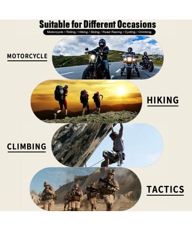TBusingoto Tactical Gloves for Men - Touchscreen Motorcycle & Outdoor Gloves for Airsoft Paintball Hunting Climbing - Black - Buy Online on SooperMarket.com