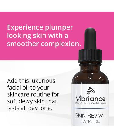 Vibriance Skin Revival Facial Oil | Vegan Hydrating Oil for Dry Skin | USA-Made Natural Ingredients | Vitamin E Sea Buckthorn & Squalane | Paraben-Free & Sensitive Skin Safe - Buy Online on SooperMarket.com