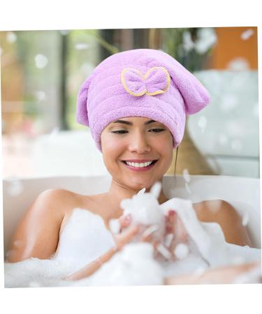Hair Drying Cap - 4PCS Super Absorbent Microfiber Towel Wrap for Quick Drying | Elastic Hair Towels for Women & Girls - Buy Online on SooperMarket.com
