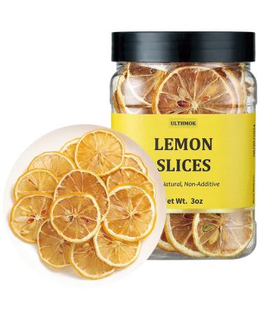 Premium Dried Lemon Slices 3 Oz/85g Dry Lemon.100% Natural & No Additves No Sugar Add.