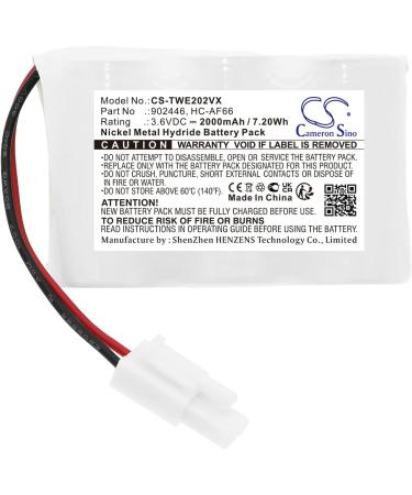Battery Replacement for TWINBIRD HC-E202 HC-E22C HC-EB02W HC-EB02 HC-R20 HC-E202W HC-AF66 | High-Quality International Shipping - Buy Online on SooperMarket.com