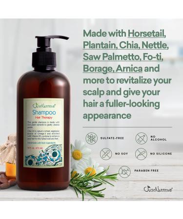 Just Nutritive Hair Loss Shampoo 16 Oz - Hair Regrowth Treatment For Thinning Hair - Men and Women Hair Growth Product - Buy Online on SooperMarket.com